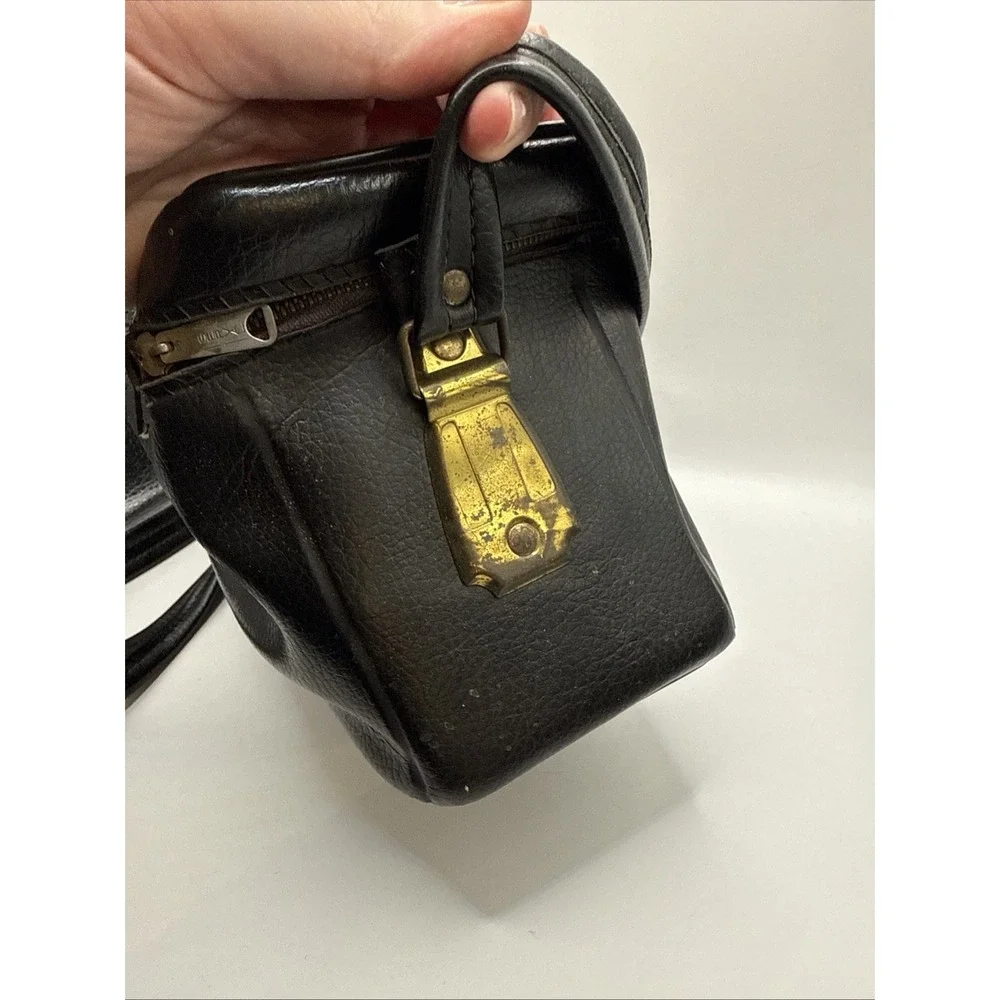 Vintage Kodak Camera Bag Carrying Case Shoulder Strap Black Zip Adjustable Strap